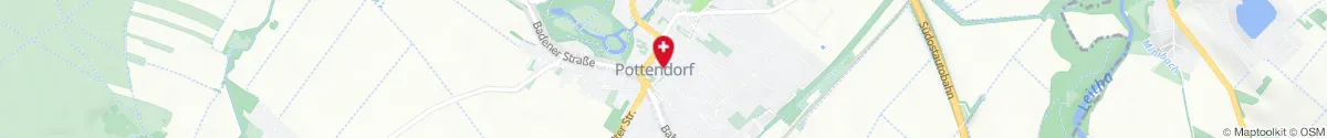 Kartendarstellung des Standorts für Apotheke Zum St. Nikolaus in 2486 Pottendorf